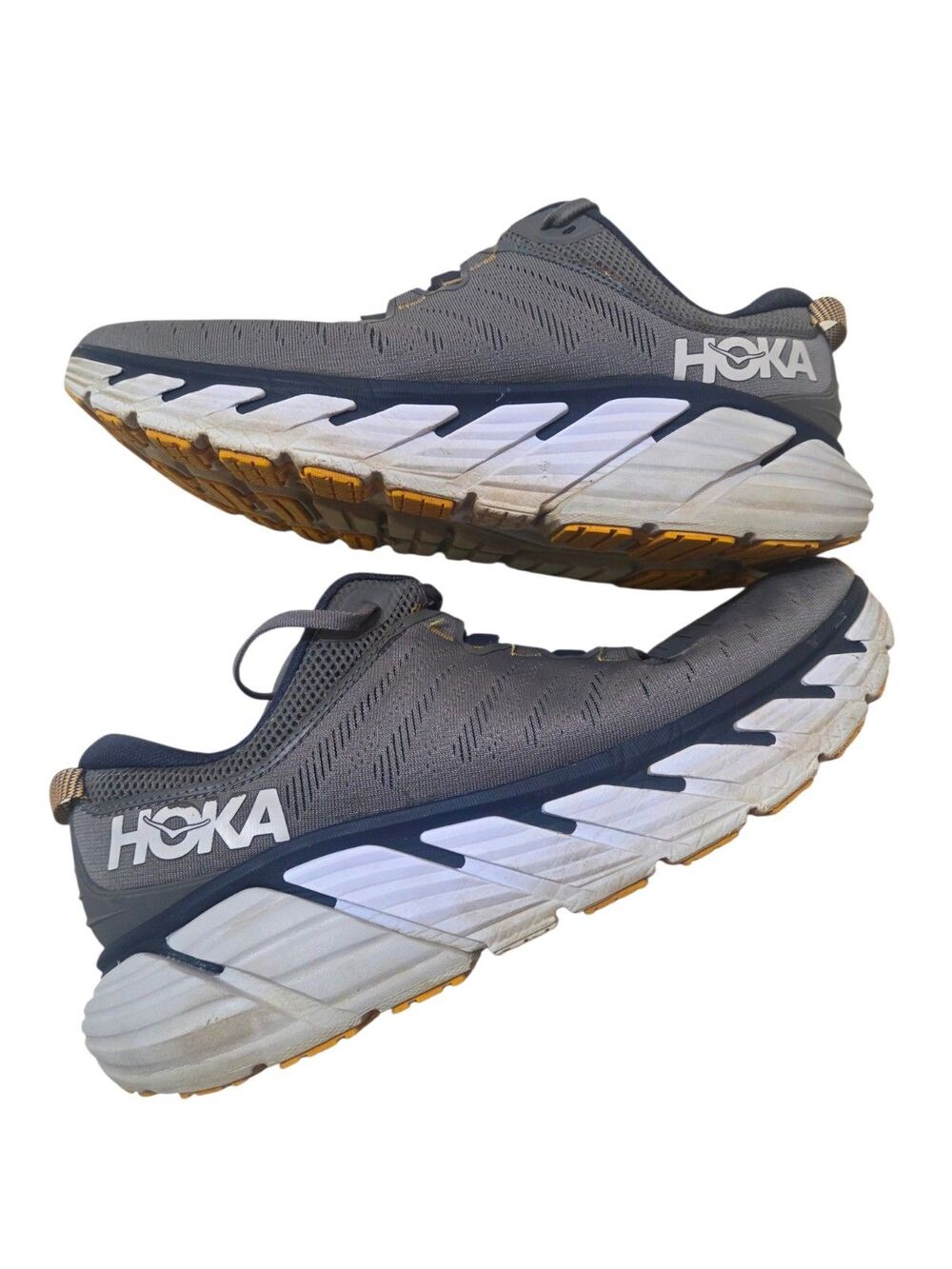 HOKA One One M Gaviota 3 Wide Men's 11.5D Gray Navy S.2